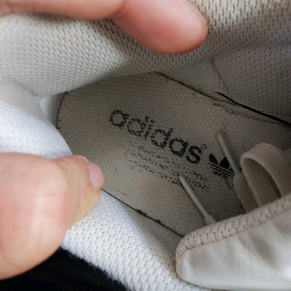 Women's Adidas Superstar Sz 7.5 010388 White Black Leather Casual Sneakers - Picture 6 of 9